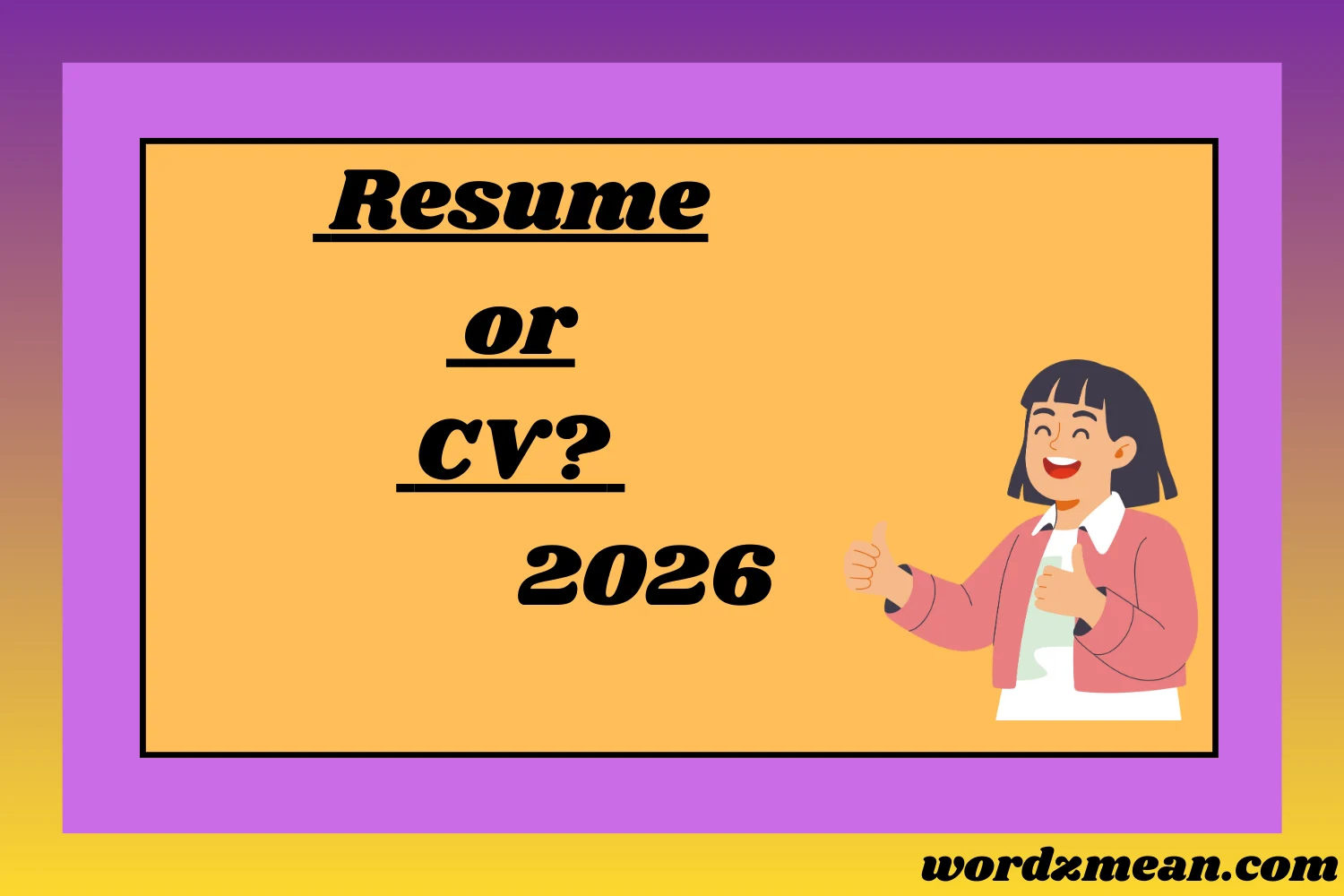 Resume or CV?