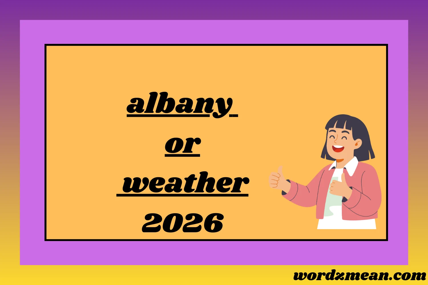 albany or weather