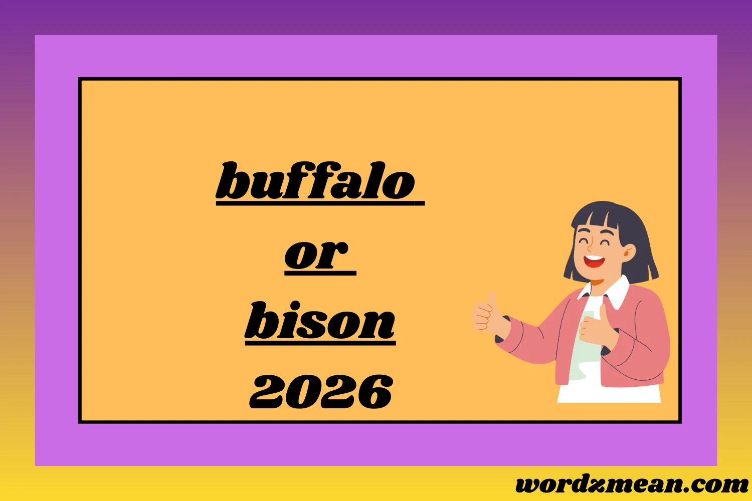 buffalo or bison