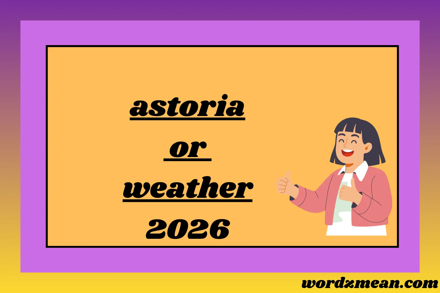 astoria or weather