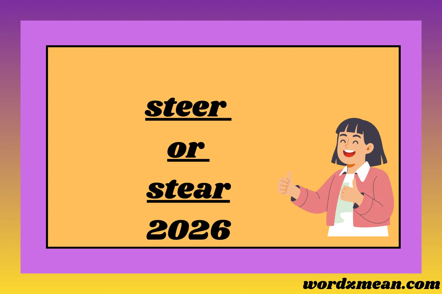 steer or stear