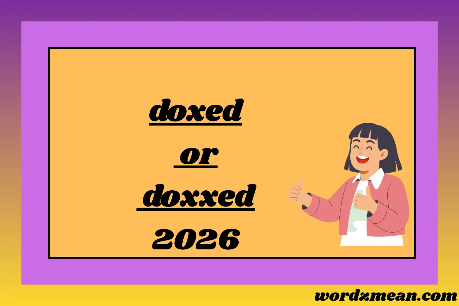 doxed or doxxed